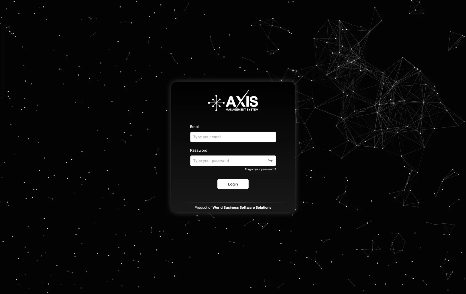 Axis login page preview